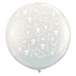 3 foot White Balloon