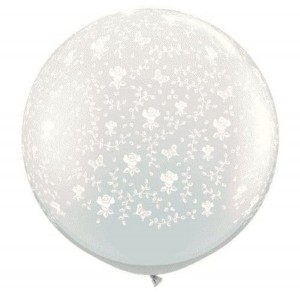 Clear Wedding Balloon with Flowers from Amazon