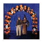 Halloween Balloon Arch with Spiders and Skulls