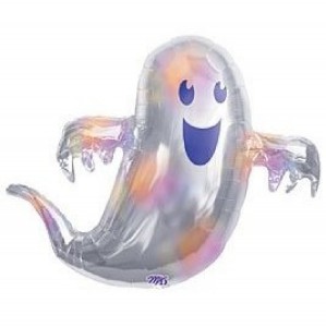 Mylar Ghost Holographic Balloon