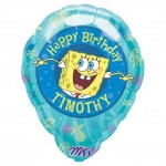 Personalized Sponge Bob Birthday Balloon