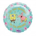 Sponge Bob and Patrick Birthday Balloon