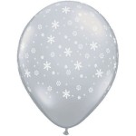 Small Snowflake Balloon Round