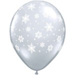 Snowflake Balloon Clear Round