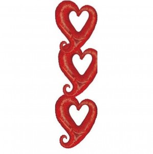 Red Chain Heart Balloons