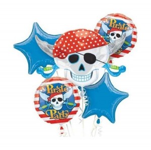 Pirate Party Balloon Set Red White Blue