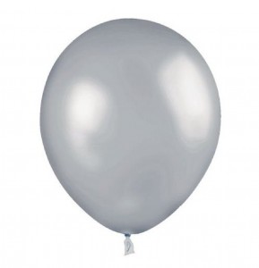 Silver Latex Balloons