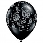 Black Filigree Balloons