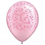 Pink Filigree Balloons