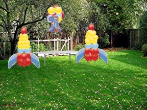 Rocket Ship Birthday Plan Before Stars