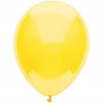 Round Yellow Latex Balloon
