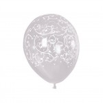 White Filigree Balloons