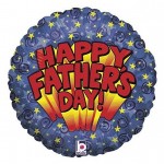 Fathers Day Balloon Mylar Blue