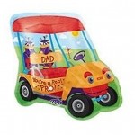 Fathers Day Balloon Mylar Golf Cart