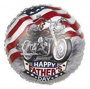 Fathers Day Balloon Mylar Motorcycle