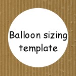 Cardboard balloon templates