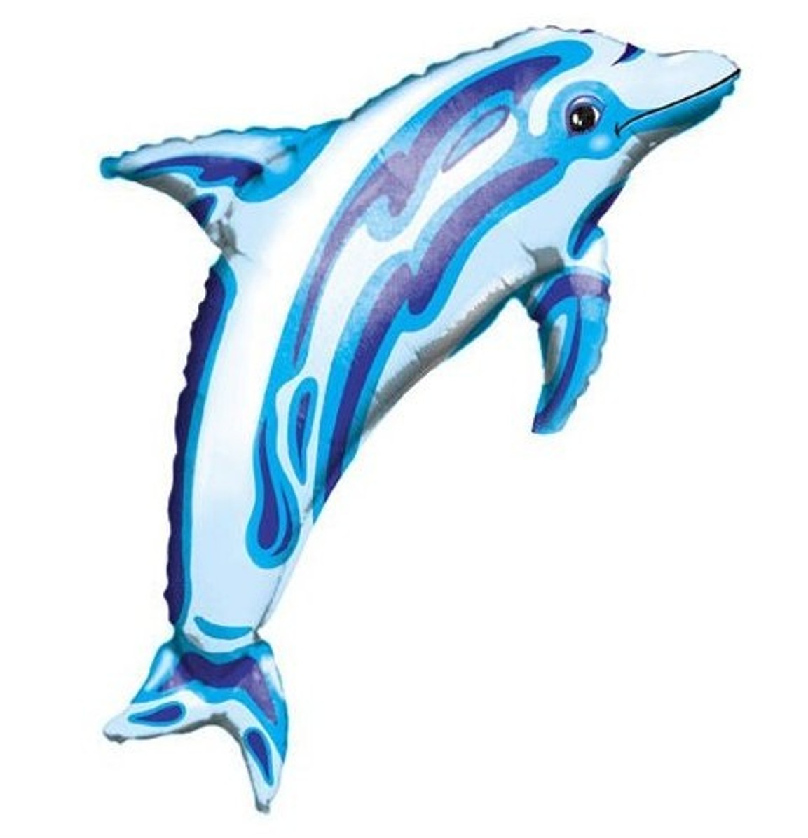 Mylar Dolphin Balloon Transparent