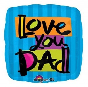 Love You Dad Mylar Balloon