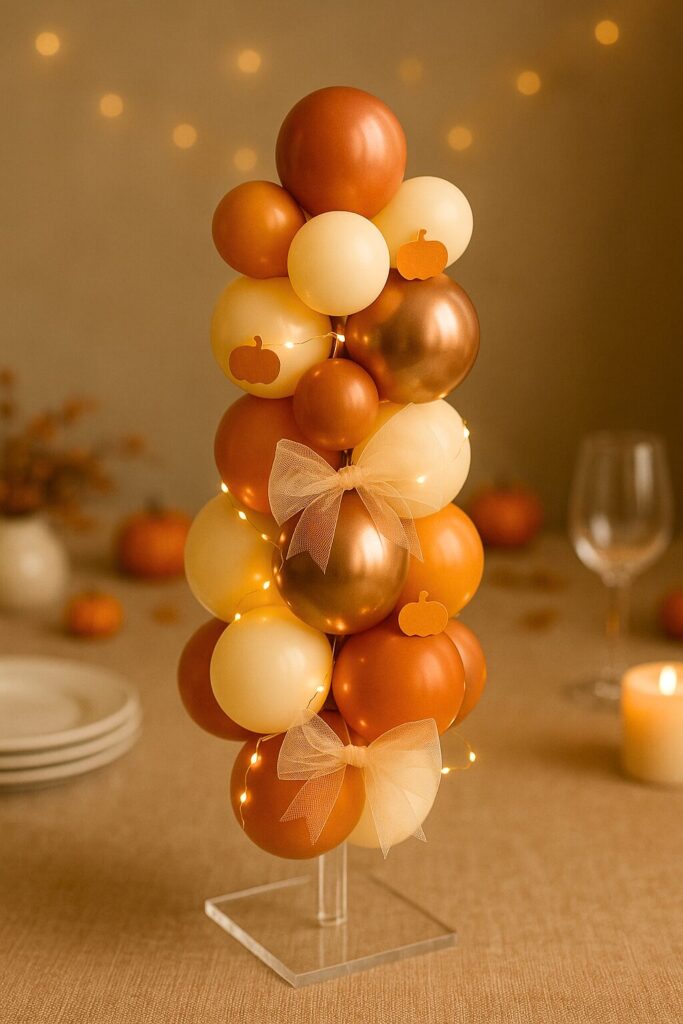 Whimsical Fall Baby Shower Mini Column