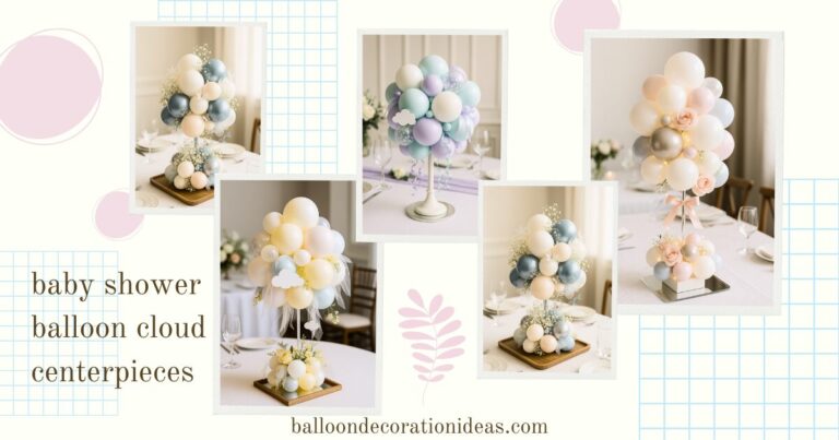Baby Shower Centerpieces Like Mini Floating Clouds