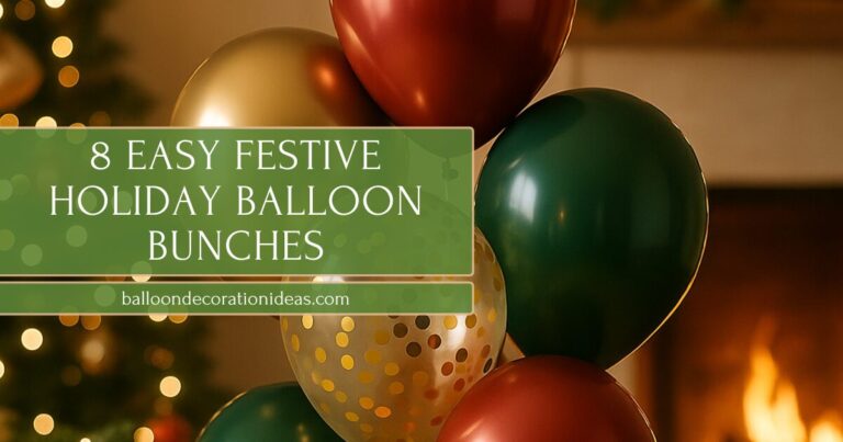 Festive Holiday Balloon Bunches