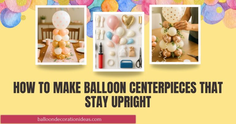 How to Make Balloon Centerpieces Stay Upright