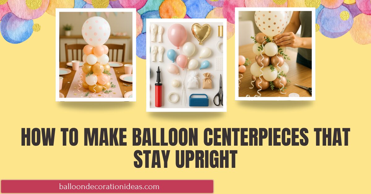 How to Make Balloon Centerpieces Stay Upright