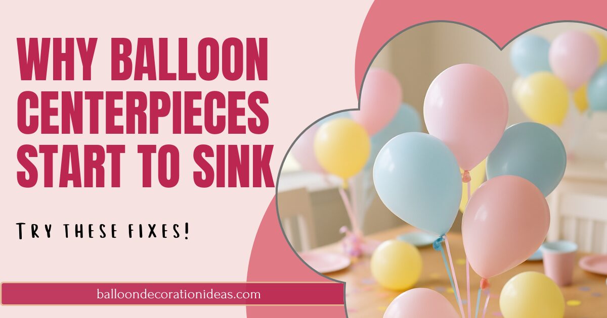 Why balloon centerpieces start to sink
